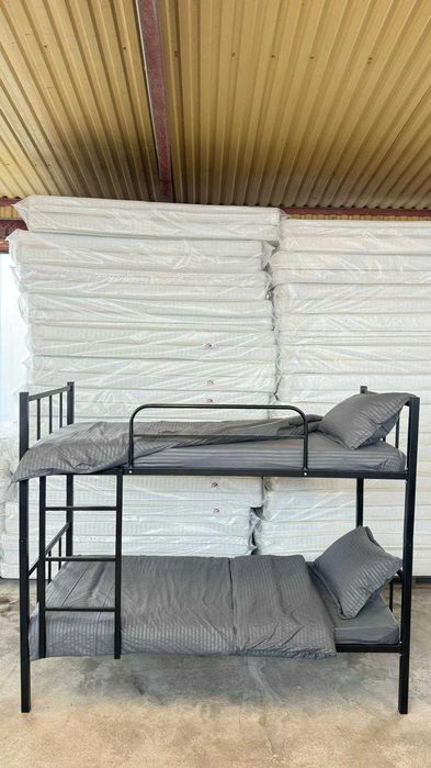 Pachet Pat Metalic Etajat Model BEL 21 LYA + 2 saltele 12 cm -in Stoc!