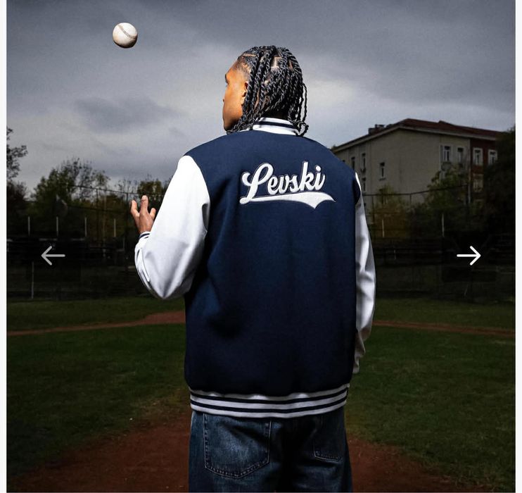 Мъжко яке бомбър Levski x Squad и шапка с козирка