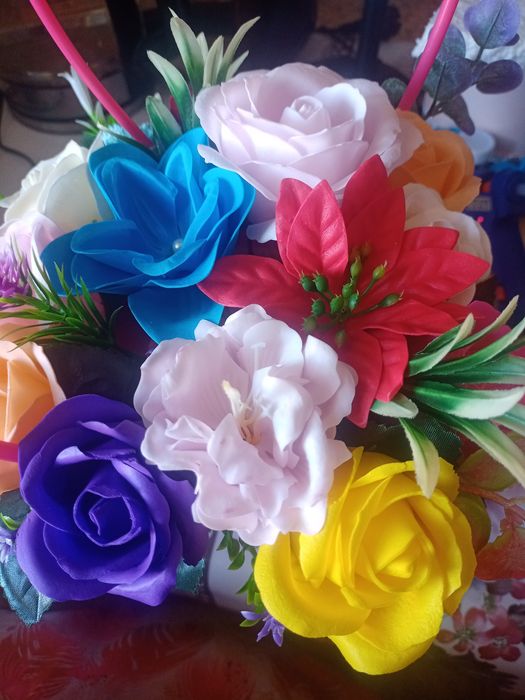 Букеты из мыльных роз