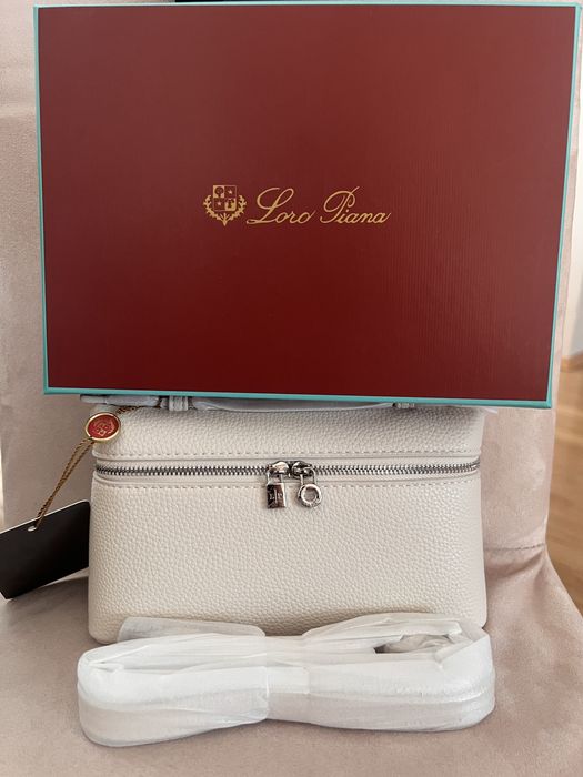 Geantă Loro Piana L19 – alb/ivory, model elegant