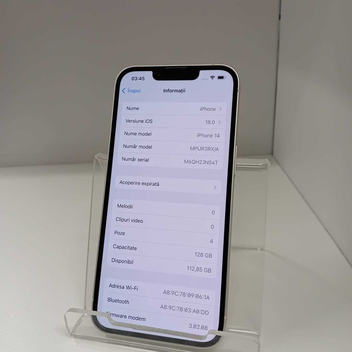 Iphone 14 128Gb (ag49 Esplanada b.49) Garantie 2 Ani