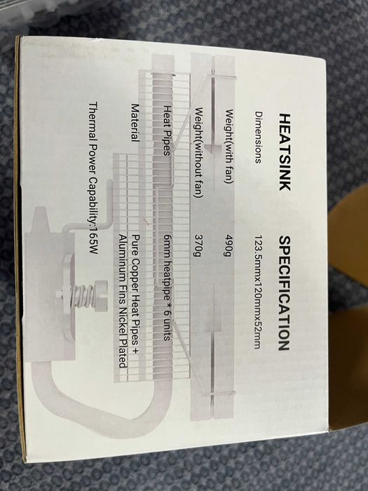 охладител Thermalright AXP120-X67 WHITE ARGB