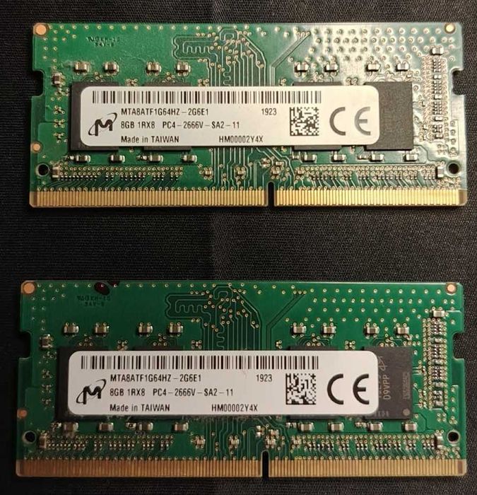 Kit RAM laptop Micron 16GB (2x8GB) DDR4 2666MHz SO-DIMM 1Rx8