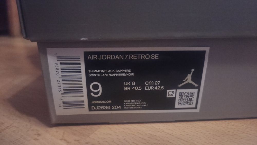 Air jordan 7 retro se - 42.5/27cm - noi