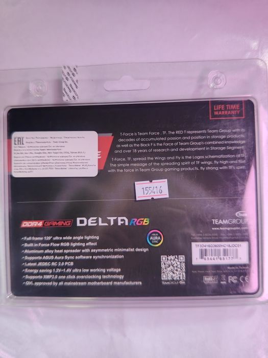 DDR-4 DIMM 16GB/3600MHz T-Force