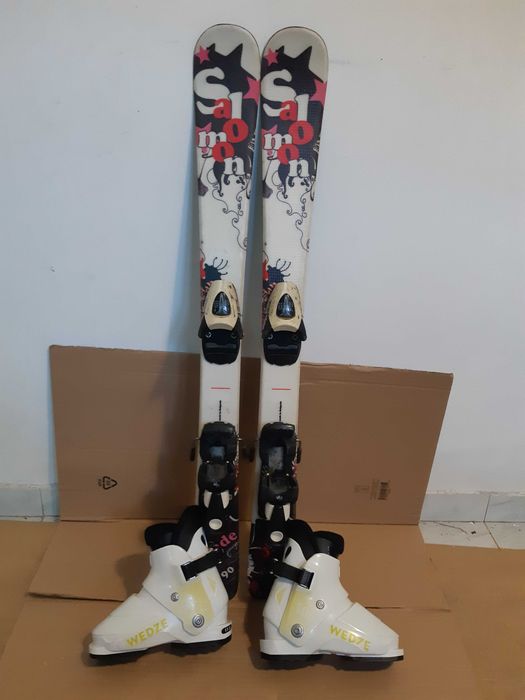 Schiuri copii Salomon fete set schi cu clapari ca noi buyback