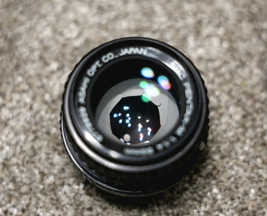 Obiectiv SMC Pentax-M 50mm f/1.4  optional adaptor EOS/PK - vandut