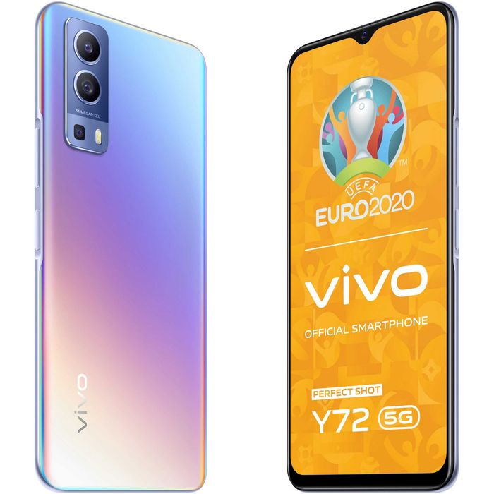 Telefon Vivo Y72 5G 128GB, 8GB ecran 6.58 inch FullHD+ Dual Sim Dream Glow Sigilat Nou