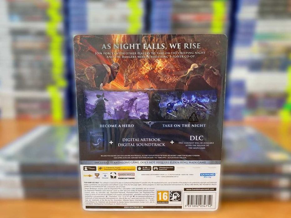 НОВЫЙ Elden Ring Nightreign Seekers Edition Steelbook PS5 Много Игр