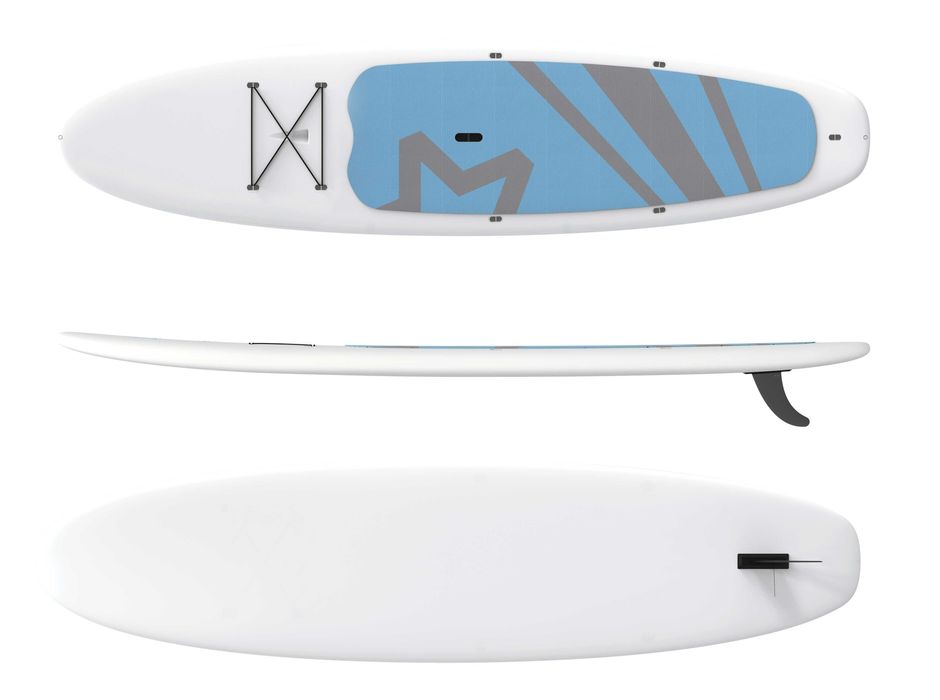 Pagaie GRATUITA: SUP rigid Axoos, 3.29 metri, culoare alba