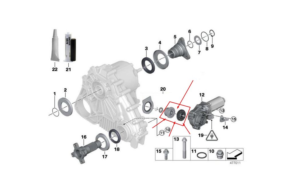 Ремонтен Комплект За Раздатъчна Кутия, Bmw, X5 E53, X3 E83,X5 E70 E71