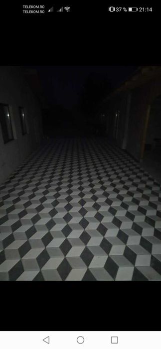 Montaj pavele bordura Rigola gazon