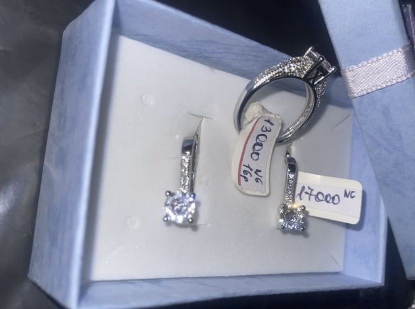 Женское серебро набор