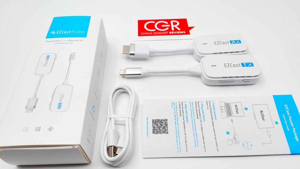 EZCast Pocket–Transmițător receptor wireless pentru afișare, USB TypeC