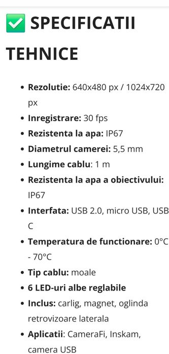 Camera pt Android-endoscopic