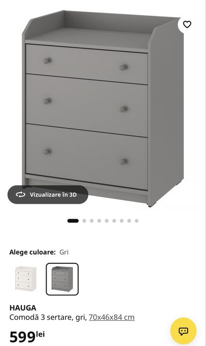 Dulap gri ikea de vanzare