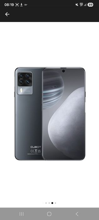 Telefon mobil CUBOT X50, Dual SIM, 256GB, 8GB RAM, 4G, Negru