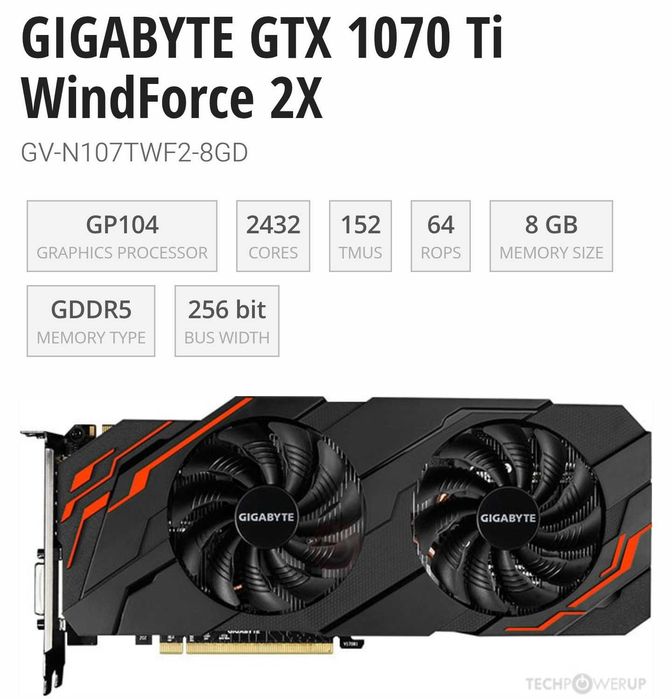 GIGABYTE GTX 1070 Ti WindForce 2X