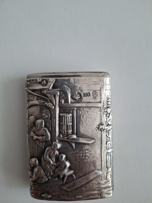 Cutie chibrit argint