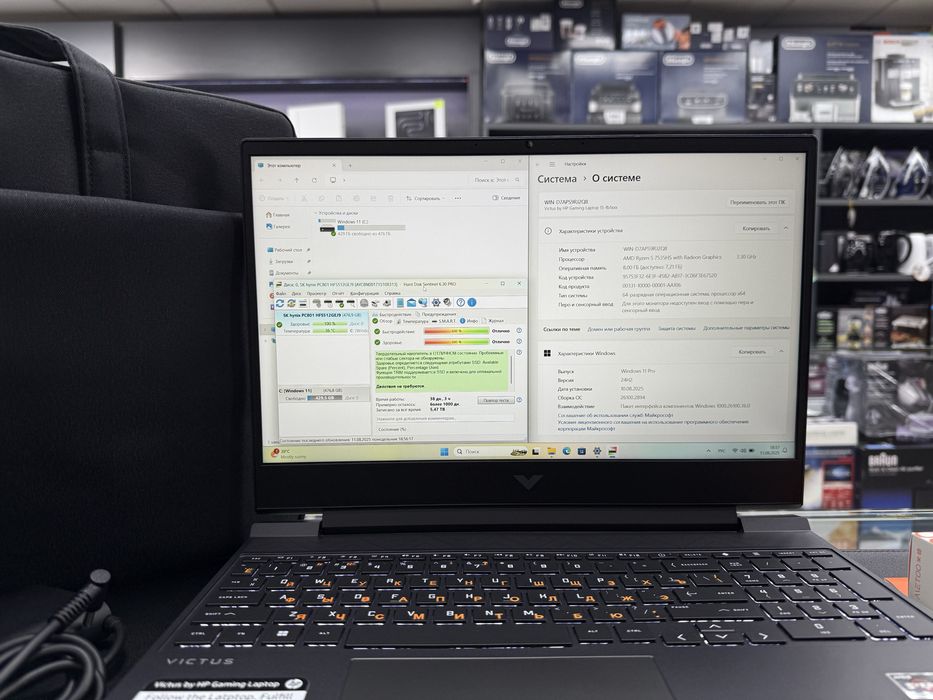 Victus hp Gaming Ryzen 5 7535HS (Core-i5 13Avlod) Rtx 2050 Ozu-8 DDR5