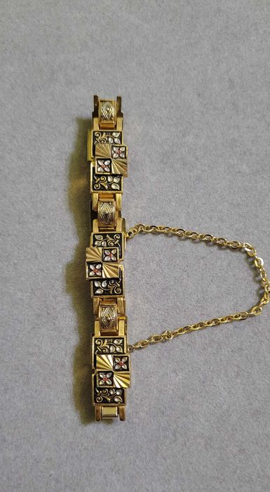 Brățară Toledo Damascene, placată cu aur, anii '60