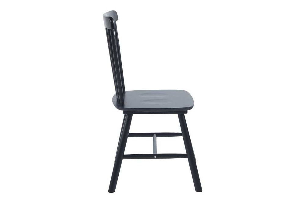 Трапезен стол Puzzle-home Melia, Каучуково дърво, Два цвята,45x51x87cm