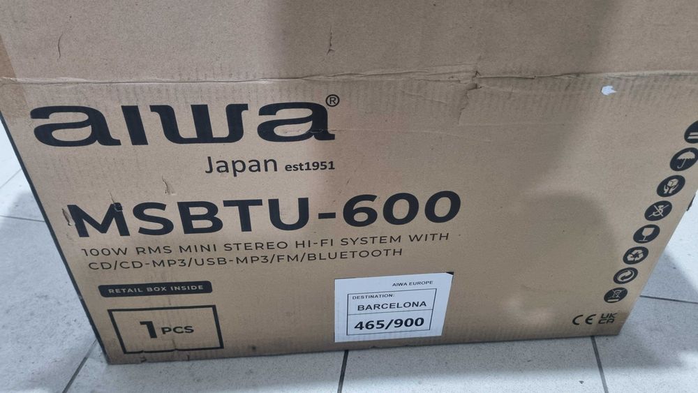 Set Boxe AIWA, 2 cai, 60 w, 4 ohm, Noi, Sigilate, Garantie 2 ani