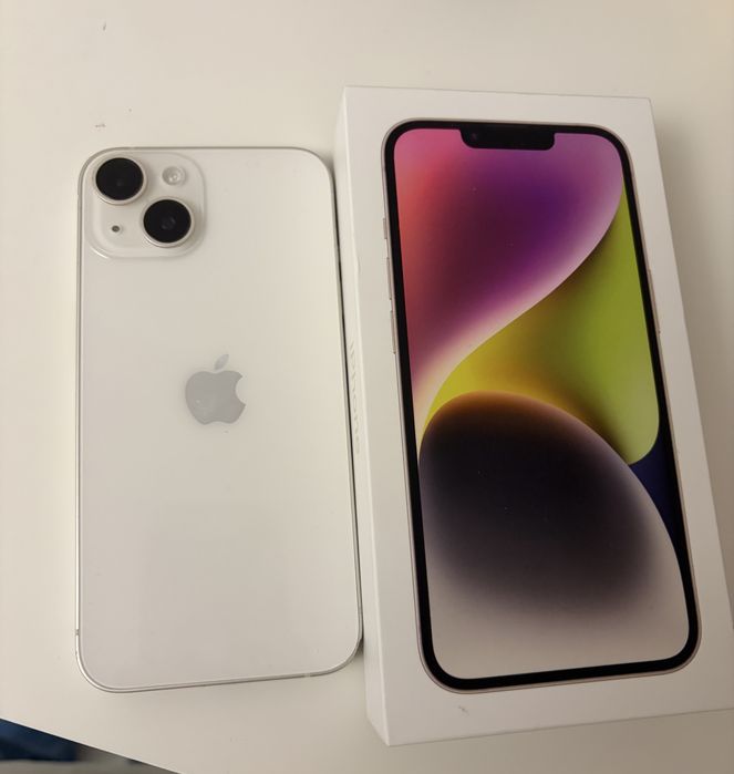 Iphone 14 белый 128 гигабайт...