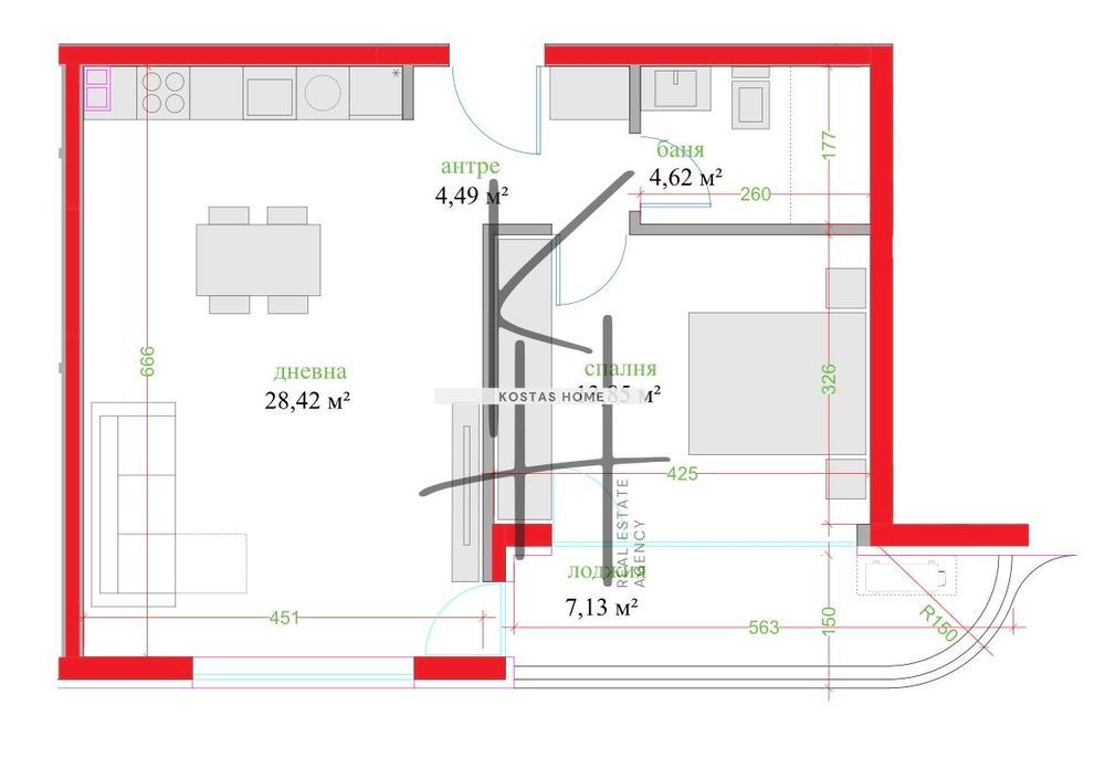 Продава се Двустаен апартамент в Варна, Трошево - 83 кв.м за 2109 €/кв.м - Снимка #2