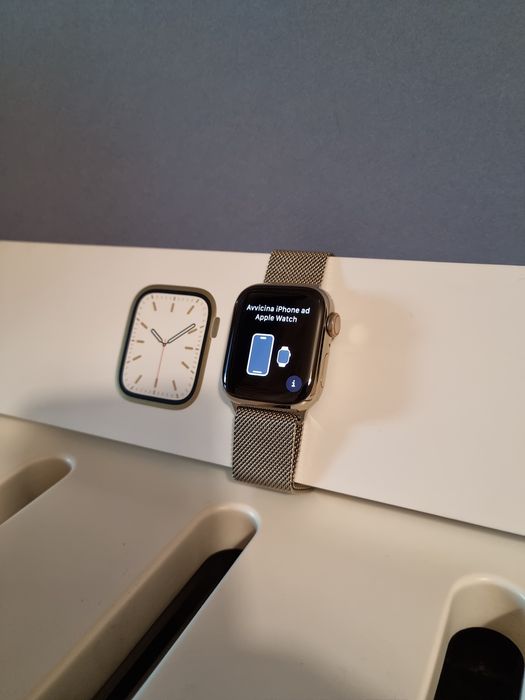 Apple watch serie 7 41mm gold stainless celular