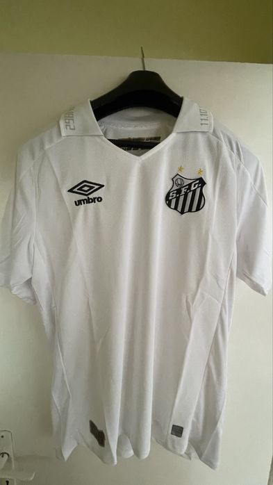 Tricou Fotball Santos Alb