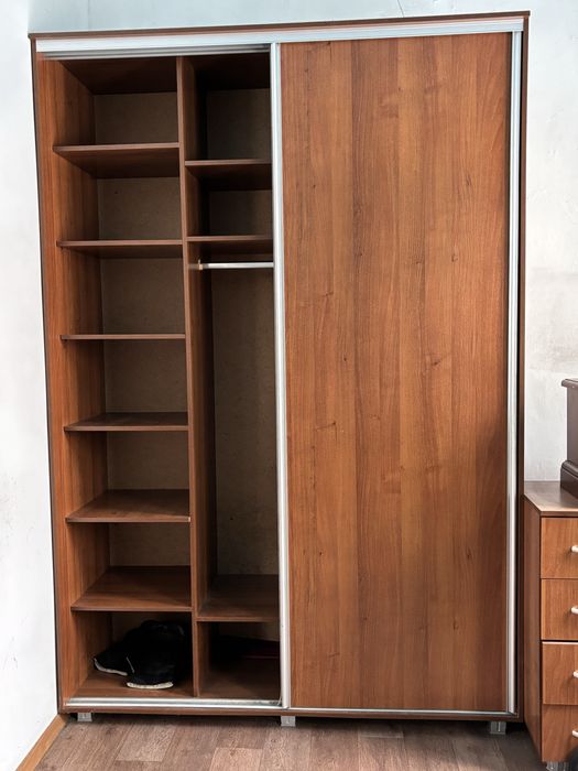 Шкаф купе цвет вишня