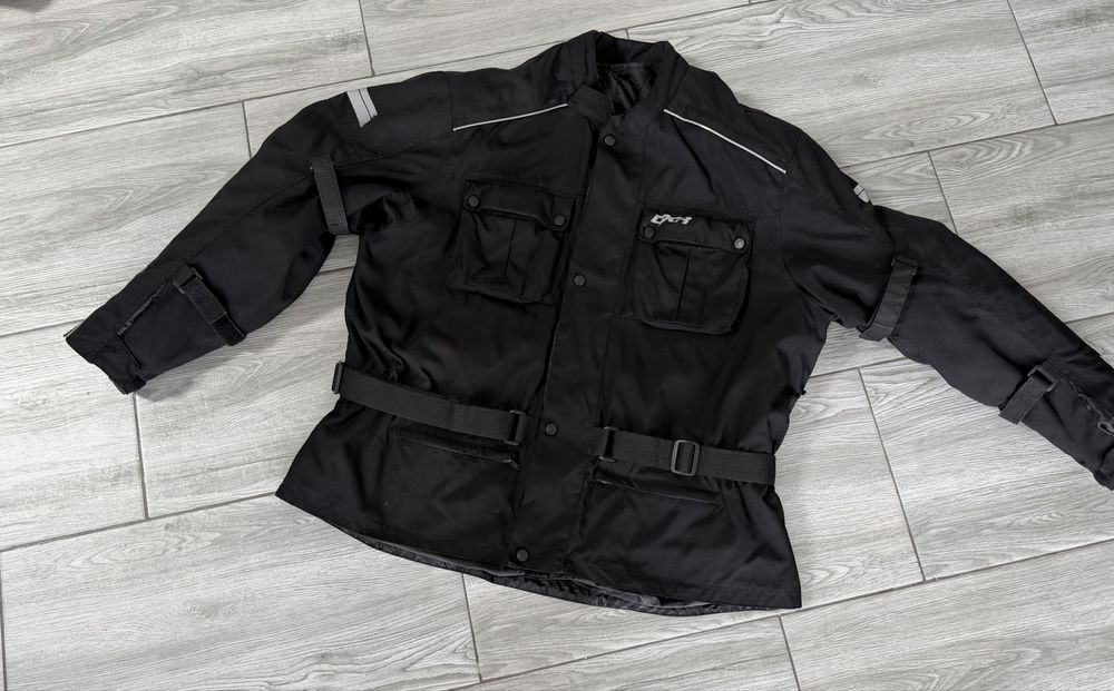 Geaca moto 4XL neagra
