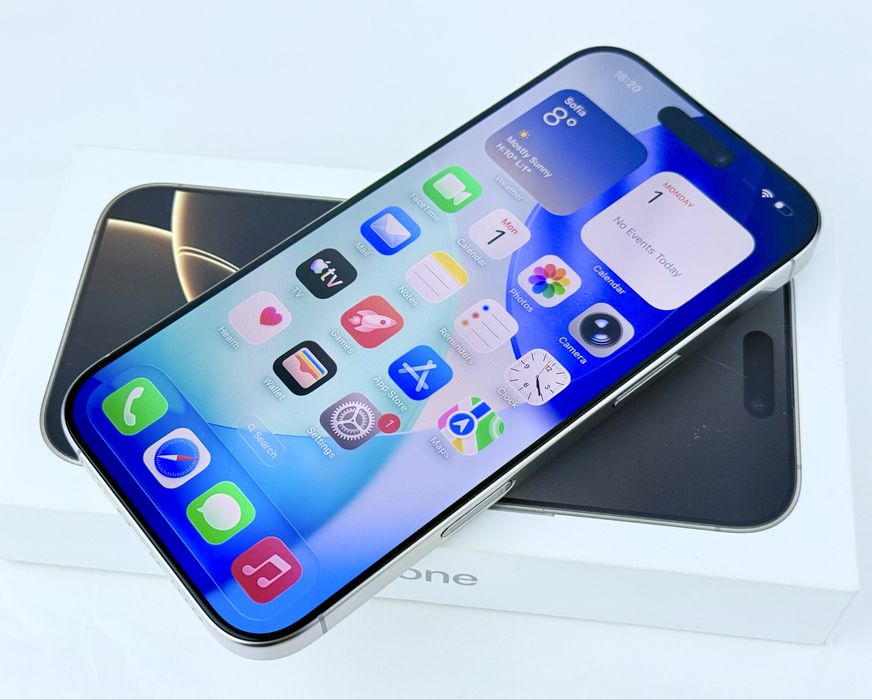 Apple iPhone 16 Pro 128GB Natural Titanium Перфектен! Гаранция!