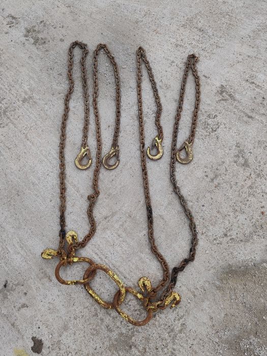Lanțuri ancorare / ridicare 2 metri cu cârlige – rezistente