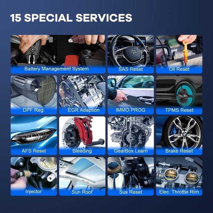 Професионална автодиагностика MUCAR BT200 PRO, 15 ресет функции и доживотна диагностика на всички системи