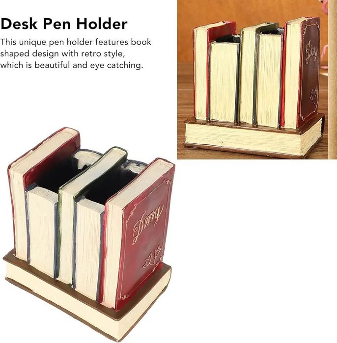 Подставка для ручек на стол Старинные книги