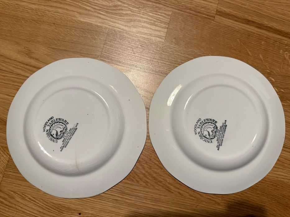 Colecție farfurii englezești din porțelan fin