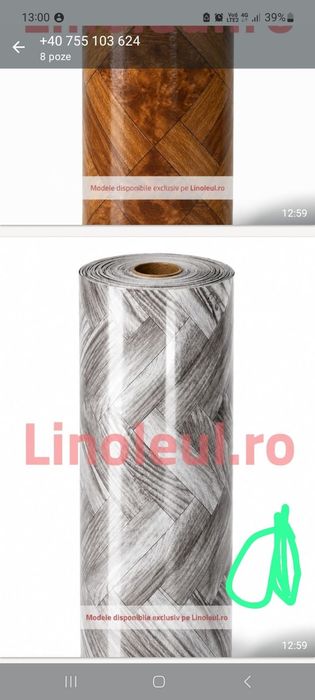 Linoleu Lucios 2m lat x 20 m lung, 1,20 mm grosScutece pentru copiii
