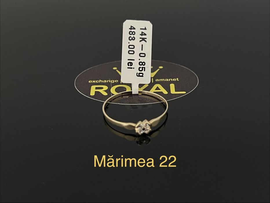 Bijuteria Royal CB : Inel dama aur nou 14k 0,85gr