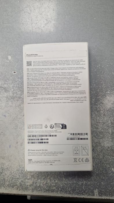Iphone 16 pro max 256 gb