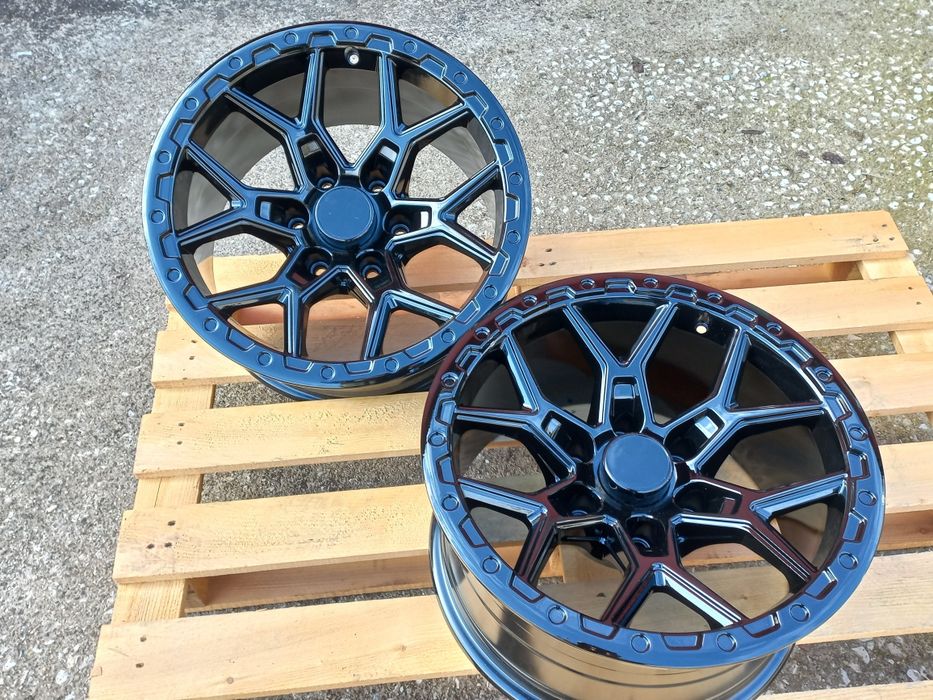 17"6x139.7 OFFRoAd 9ж ет-12 Nissan Toyota Mitsubushi Ram Jeep Piano Black Чисто Нови