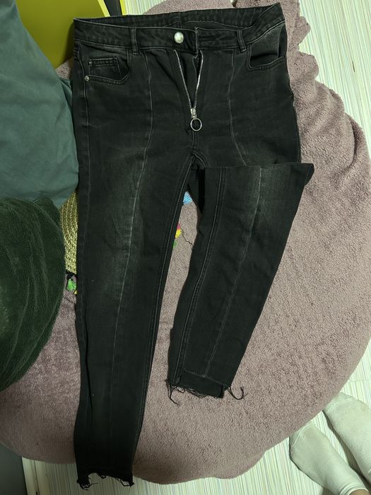 черни дънки с цип