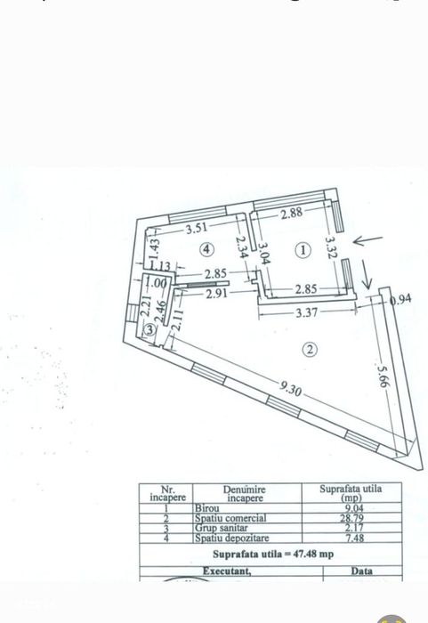 Tomis 3, spatiu 50 mp cu 2 intrari