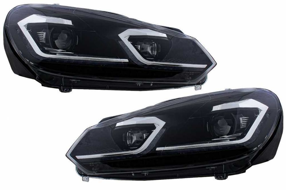 Faruri LED VW Golf 6 VI (2008-2013) Facelift G7.5 Look Silver