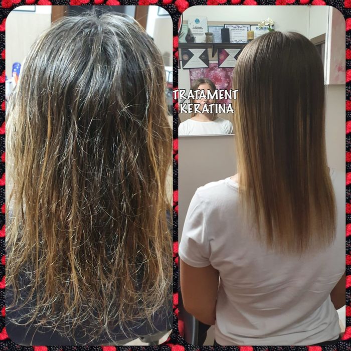 Tratament keratina braziliana pentru îndreptarea parului