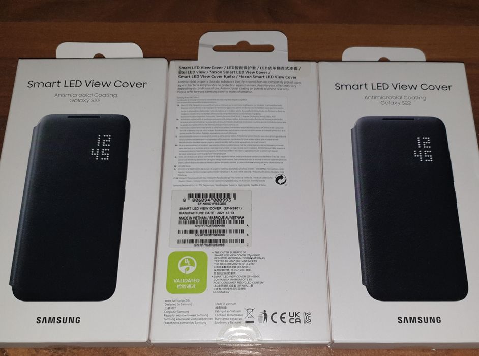 Husa flip smart activa originala Samsung Smart Led View Cover S22 S901