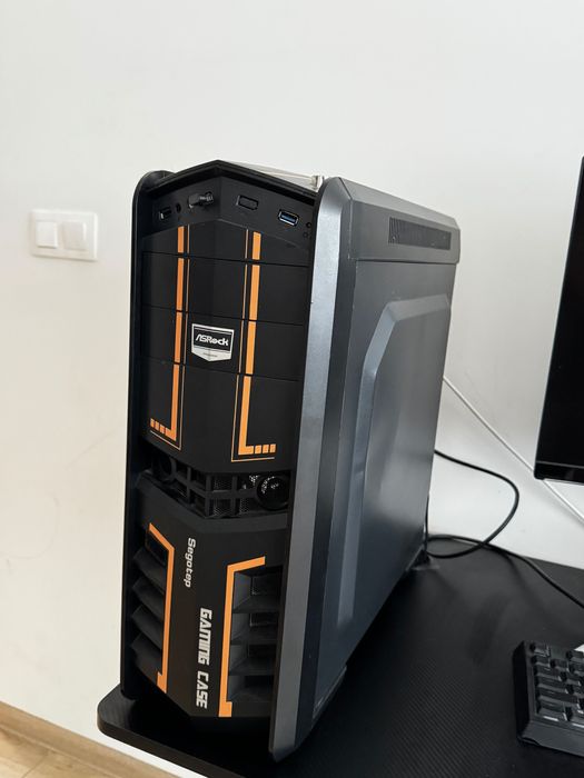 Продавам Геймърски компютър (настолен)  1060 Super, I5 7500, 8 ram