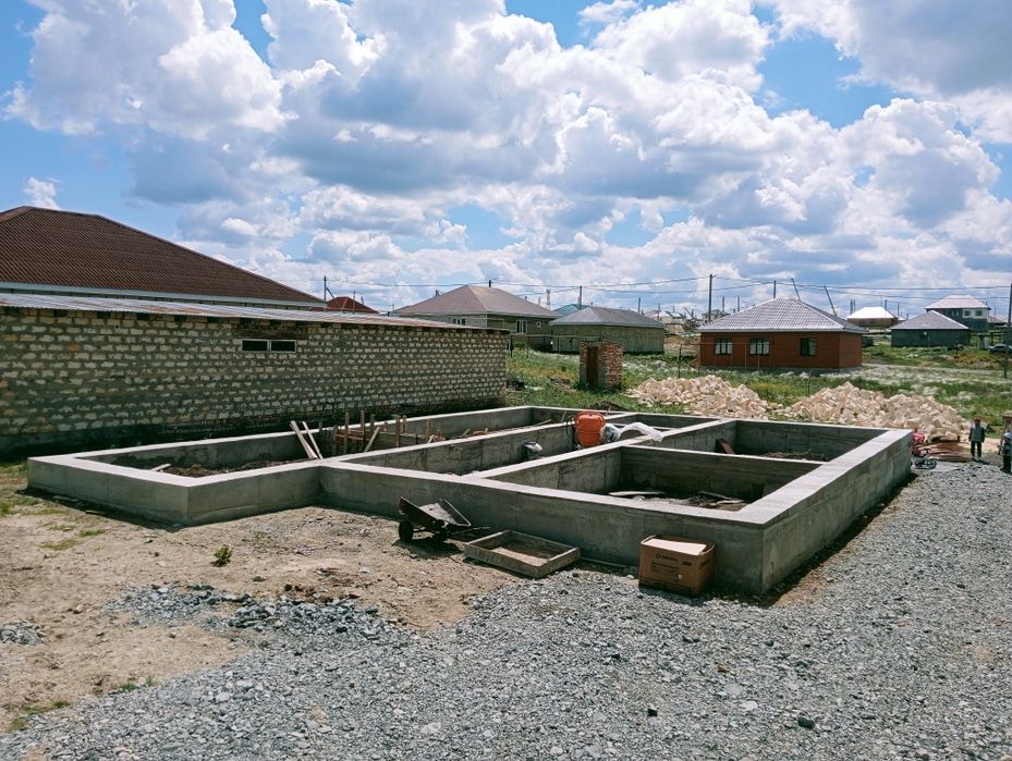 Заливка фундамента