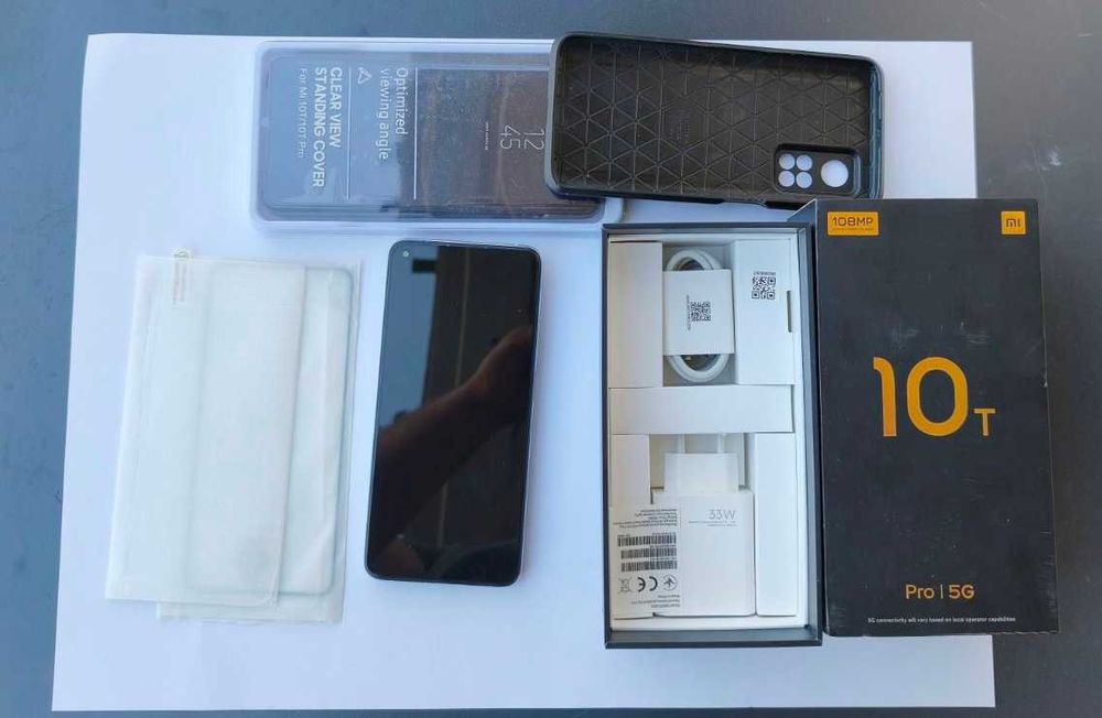 Xiaomi Mi 10T Pro 5G, RAM 8GB, 256GB - мобилен телефон в кутия + зарядно и кабел